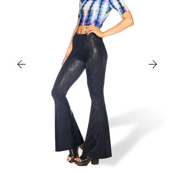 Blackmilk I Eat Mice Bell Bottoms L BNWT